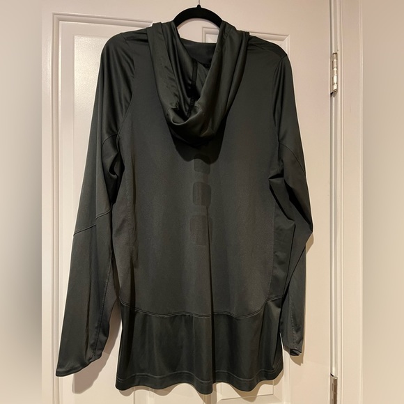 Nike Dri-Fit large dark gray long sleeve hoodie pullover - Picture 5 of 13